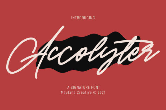 Accolyter: A Charming Handwritten Font for Crafters