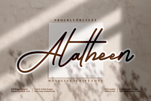 Alatheen: A Delicate Handwritten Font for Elegant Web Design