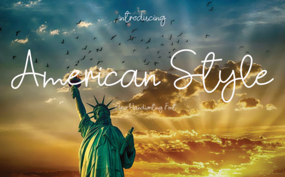 American Style: A Sweet and Cursive Handwritten Font