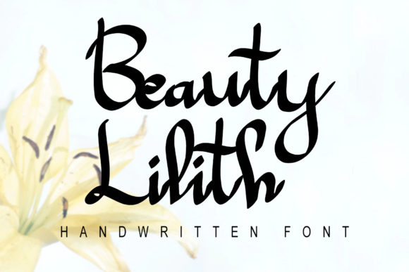 Beauty Lilith: A Handwritten Font for Crafters and Creators