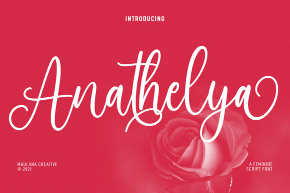 Bring Elegance to Your Creations with Anathelya Font