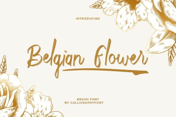 Bring Elegance to Your Handmade Creations with Belgian Flower Font
