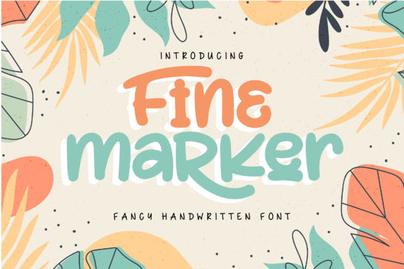 Bring Your Creations to Life with Fine Marker Font