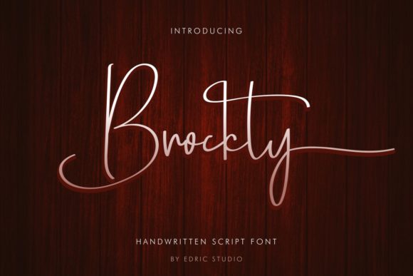 Brockly: A Script Font with Modern Charm