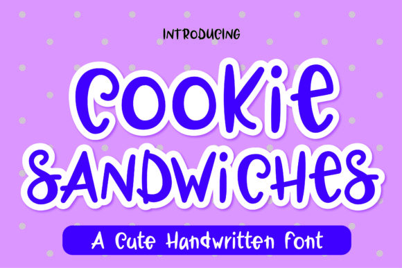 Cookie Sandwiches: A Charming Handwritten Font for Editorial Design