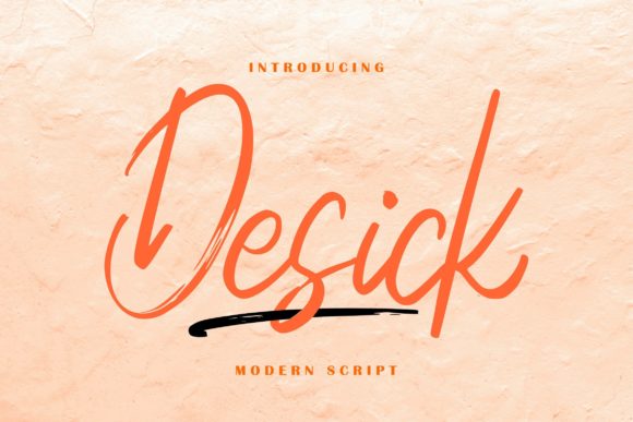 Desick: A Handwritten Font for Creative Web Design