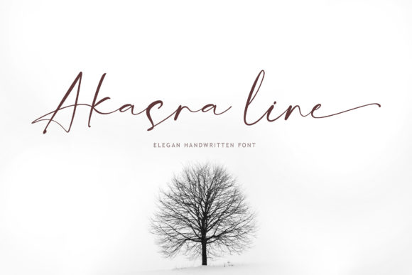 Discover Akasra Line: A Graceful Script Font for Web Design