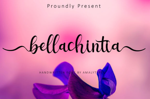 Discover Bellachintia: A Handwritten Font for Elegant Design