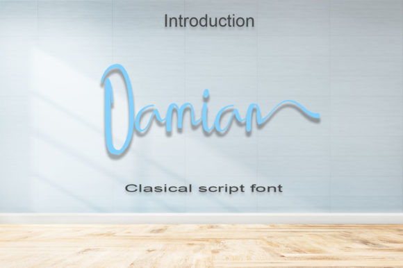 Discover Damian: A Delicate Script Font for Elegant Designs