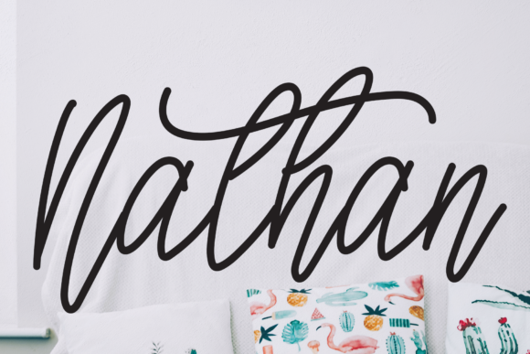Discover Nathan: A Handwritten Font for Creative Branding