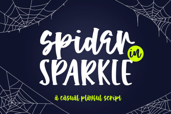 Discovering Spider in Sparkle: A Playful Handwritten Font