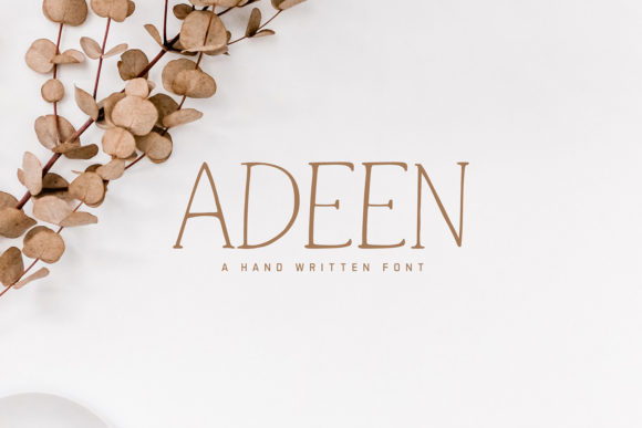 Enhance Your Brand with Adeen: A Delicate Script Font
