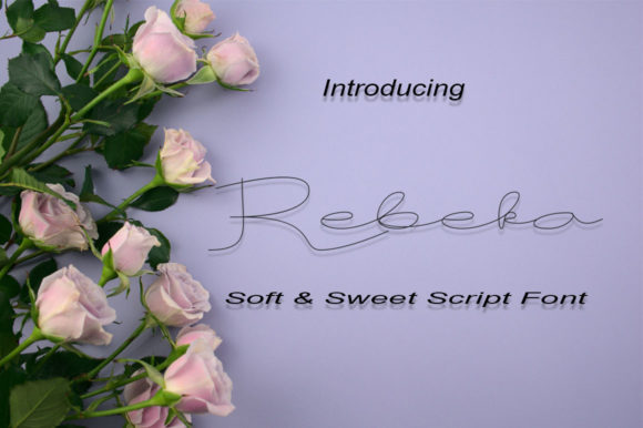 Enhance Your Brand with Rebeca: A Delicate Script Font