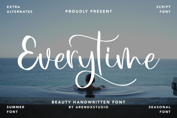 Everytime: A Charming Script Font for Creative Branding
