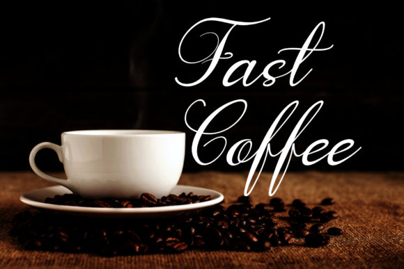 Fast Coffee: A Font for Elegant and Refreshing Branding