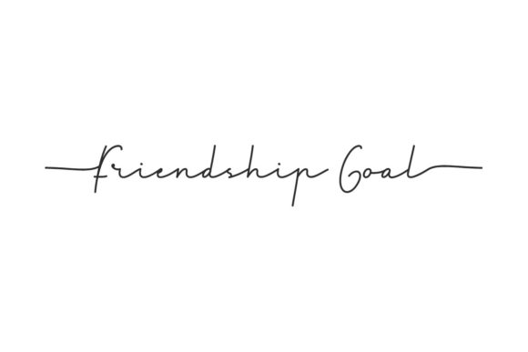 Friendship Goal: A Handwritten Font for Creative Web Design