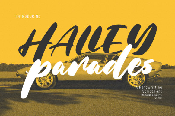 Halley Parades: A Versatile Handwritten Font for Web Design