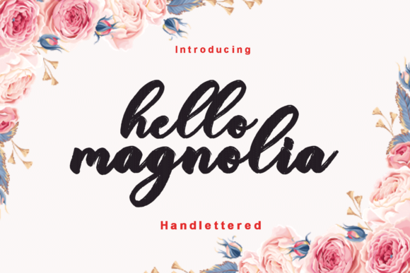 Hello Magnolia: A Handwritten Font for Editorial Elegance