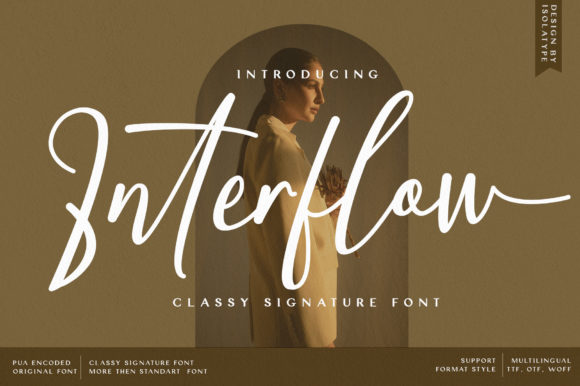 Interflow: A Charming Script Font for Engaging Brand Content