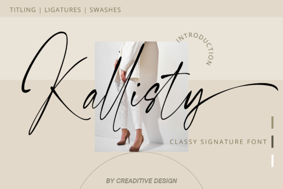 Kallisty: A Graceful Script Font for Elegant Web Design