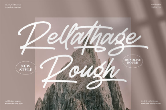 Rellathage Rough: A Versatile Script Font for Creative Campaigns