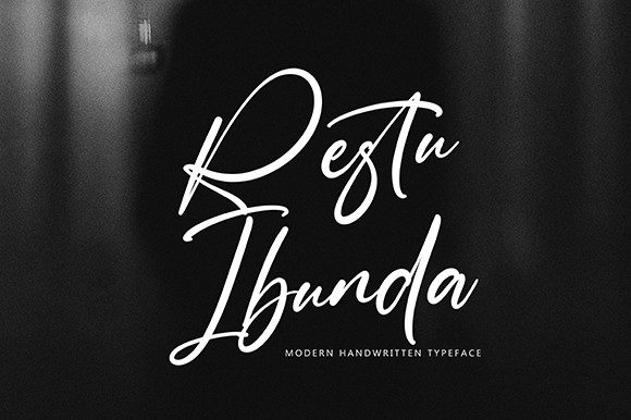 Restu Ibunda: A Handwritten Font for Elegant Editorial Design