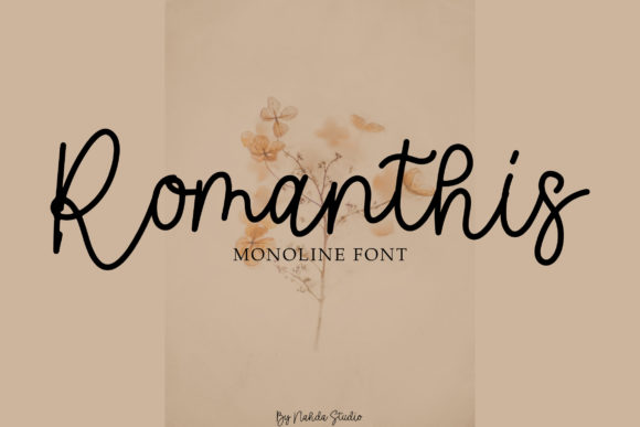 Romanthis: A Sweet and Delicate Script Font for Web Design