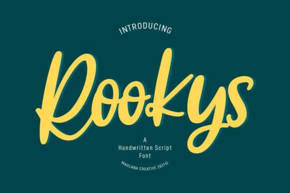 Rookys: A Versatile Handwritten Font for Creative Projects