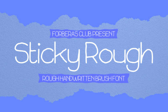 Sticky Rough: A Handwritten Font for Engaging Web Designs