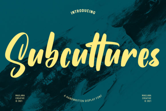 Subcultures: A Handwritten Font for Eye-Catching Brand Content