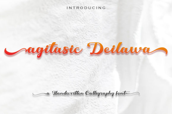 Transform Your Brand with Agitasic Deilawa Font