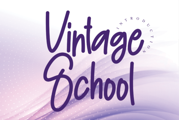 Vintage School: A Charming Script Font