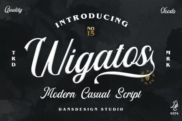 Wigatos: A Script Font for Elegant Campaign Designs
